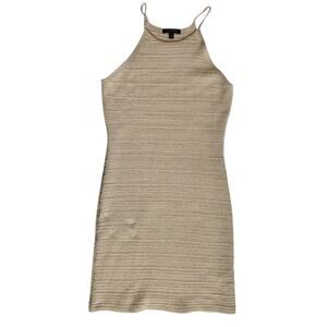 Banana Republic Cream Crochet Mini Dress Size Medium Bodycon Boho Summer
